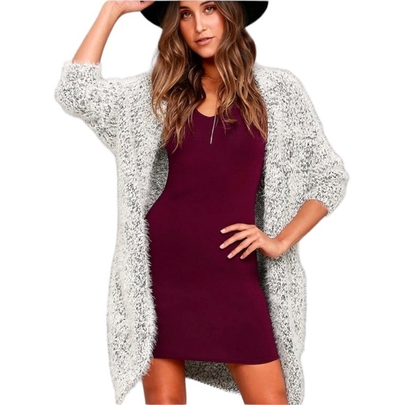 Lulus Red Long Sleeve Bodycon Mini Dress - Picture 1 of 14